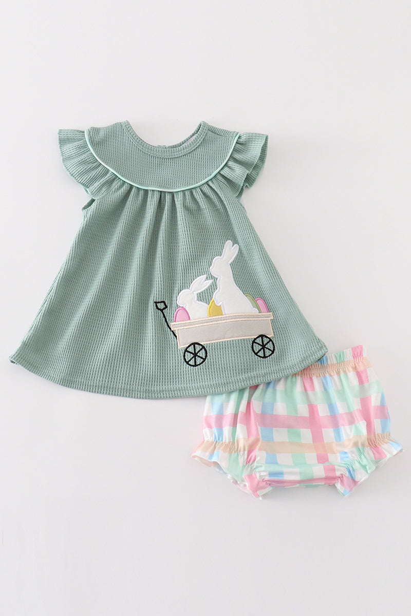 Easter Bunny Waffle Bloomer Set