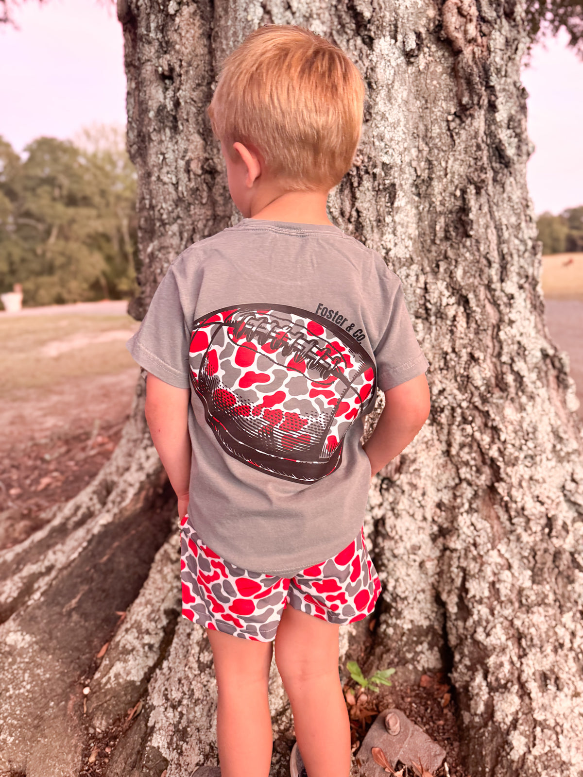 Game Day Camo Football Tee