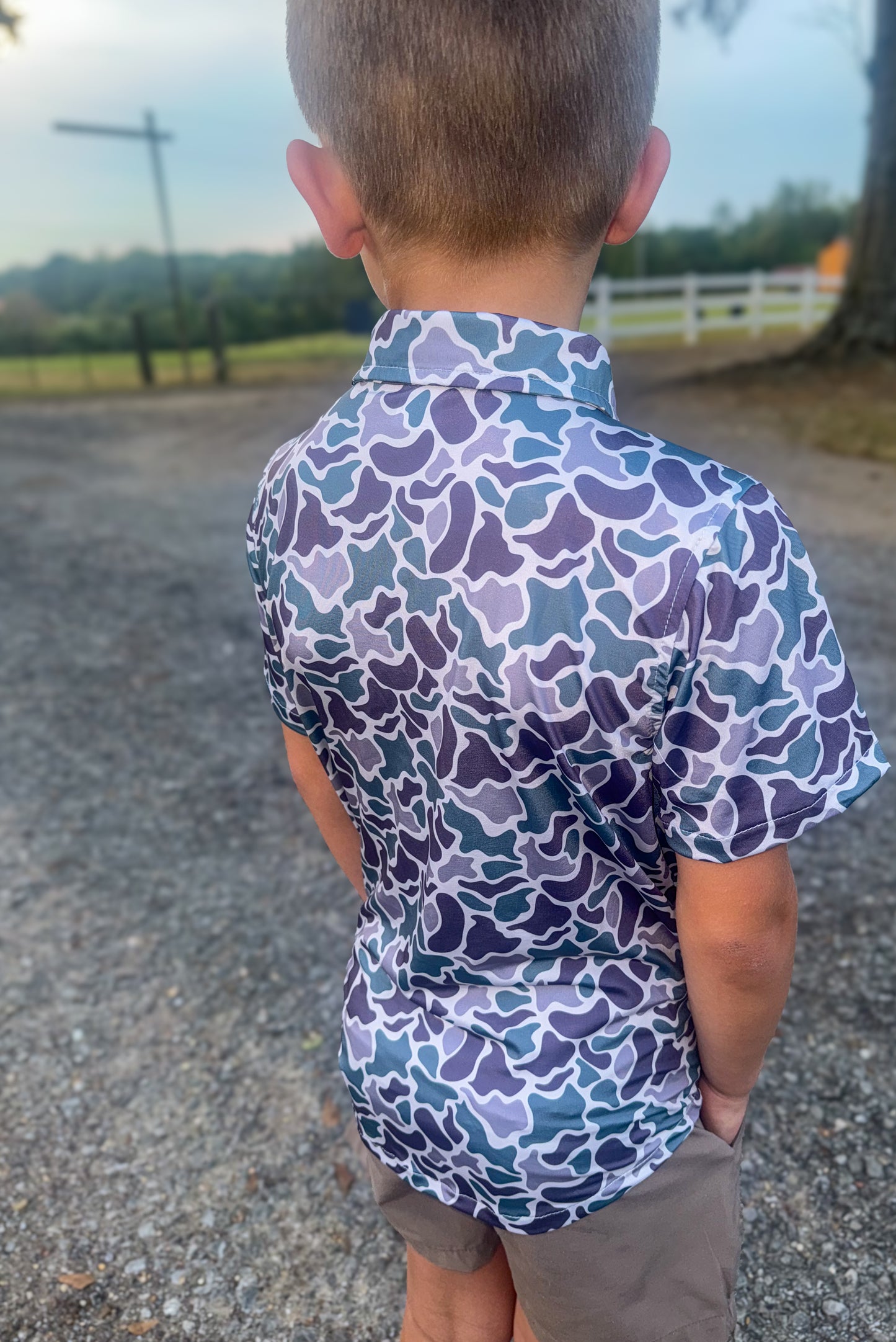 Marsh Camo Button Down