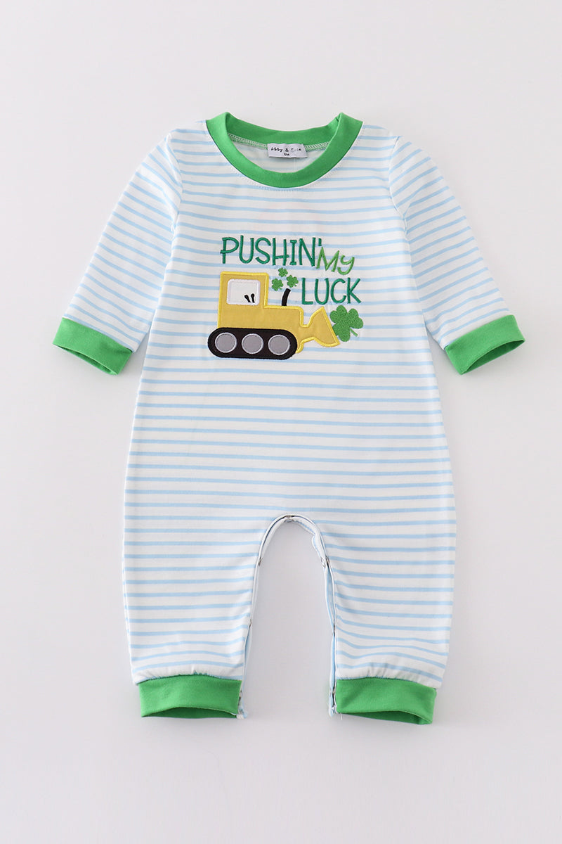 Pushing My Luck Appliqué Romper