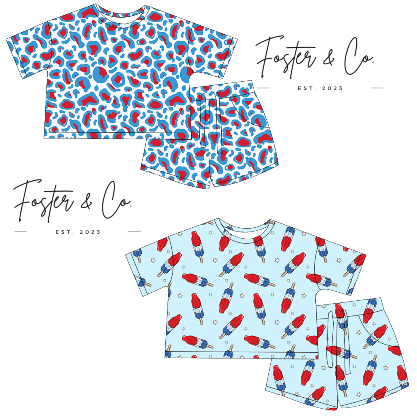 PATRIOTIC LOUNGE SETS *SHIPS TO FOSTER & CO IN MAY*