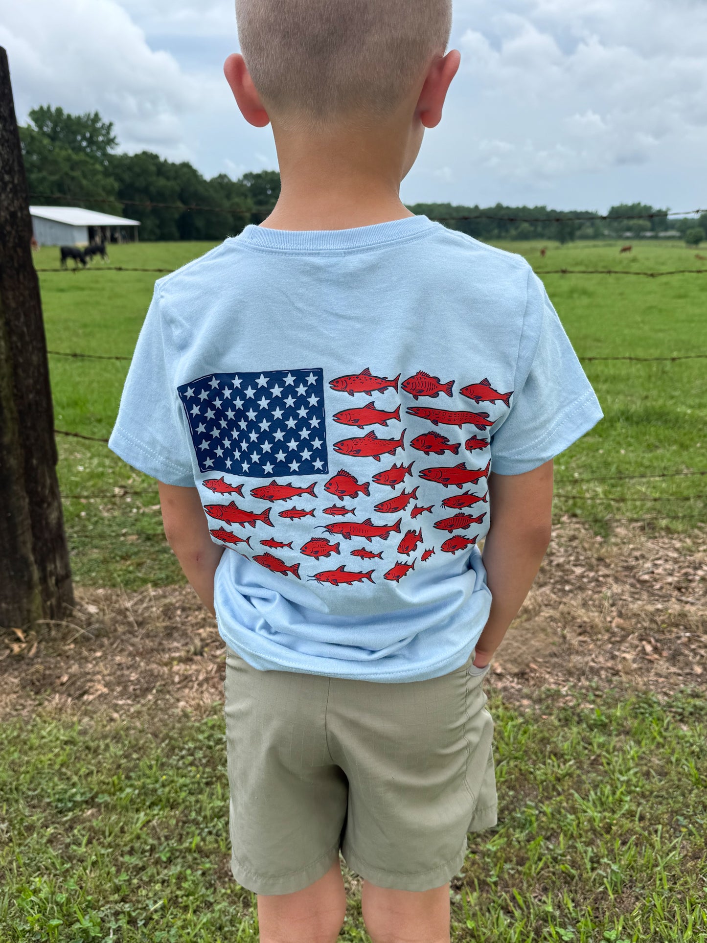 Patriotic Fishing | Graphic T-Shirt
