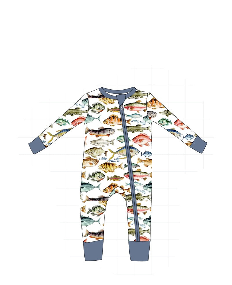 PO65 NAVY FISH BAMBOO COLLECTION