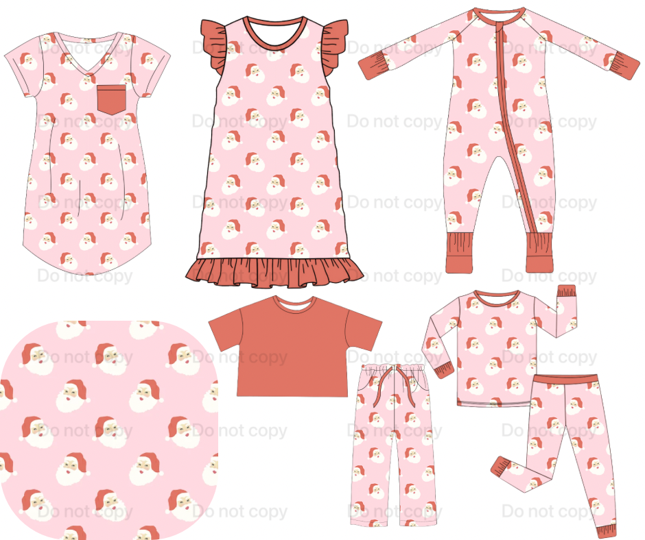 PINK SANTA CHRISTMAS BAMBOO COLLECTION