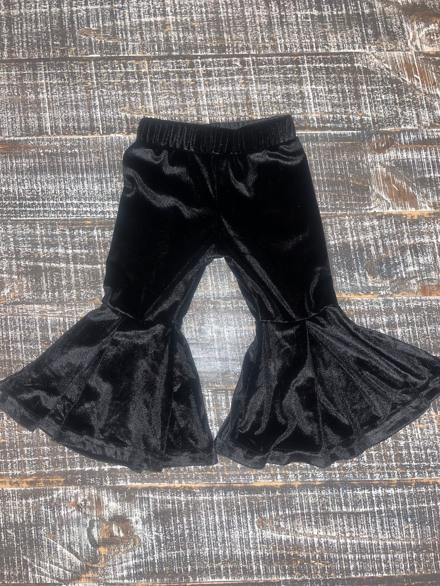 Black Velvet Bell Bottoms