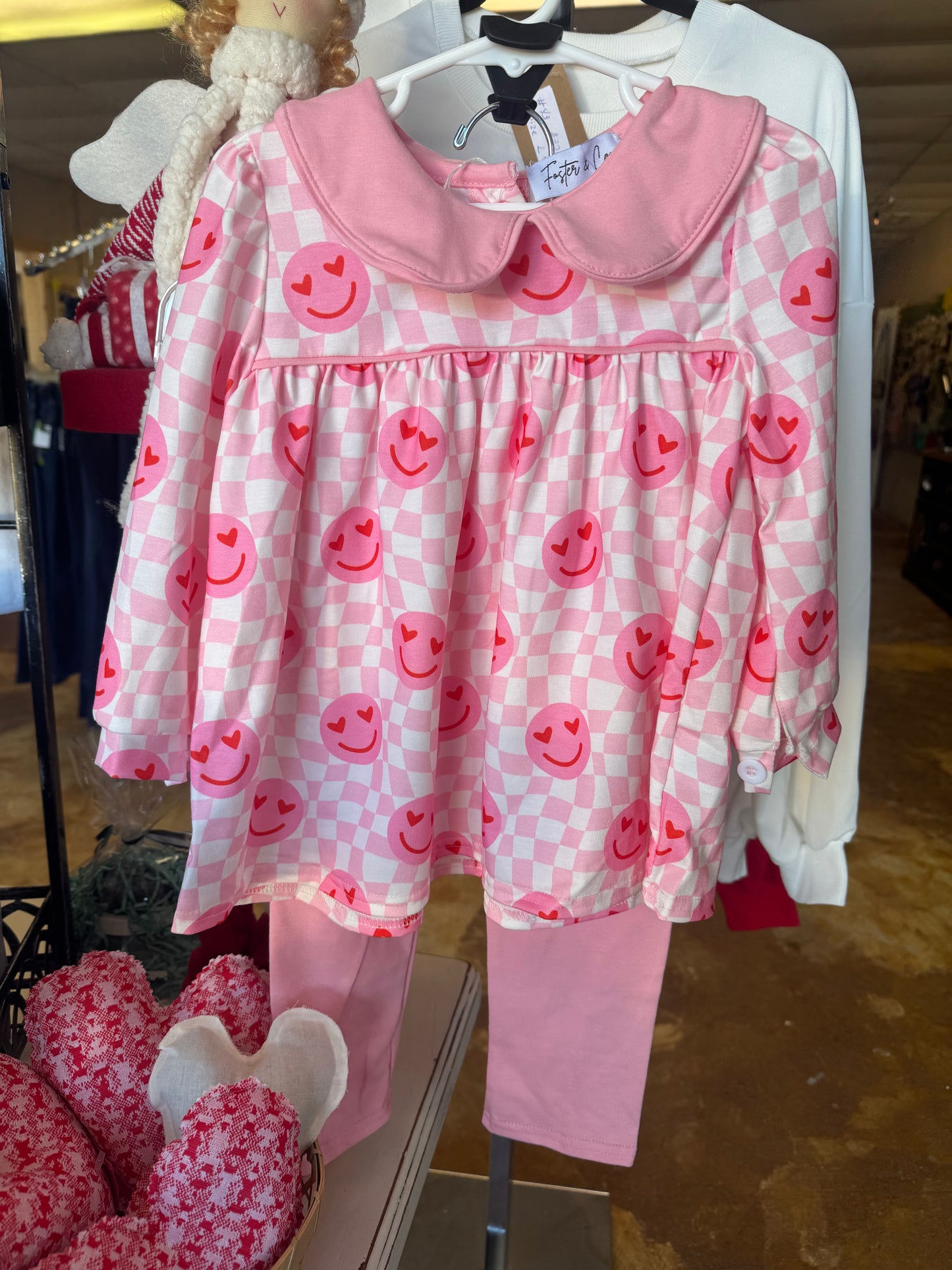 Smiley Plaid Set