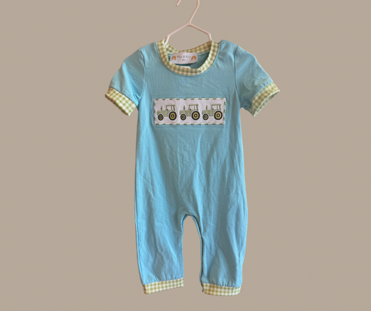 Boys Tractor Romper