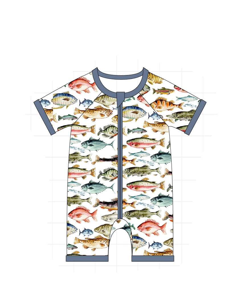 PO65 NAVY FISH BAMBOO COLLECTION