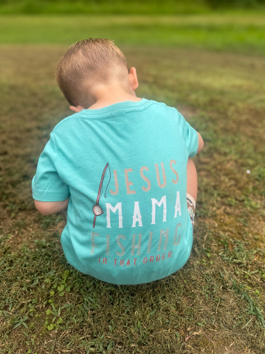 Jesus, Mama, & Fishing | Graphic T-shirt