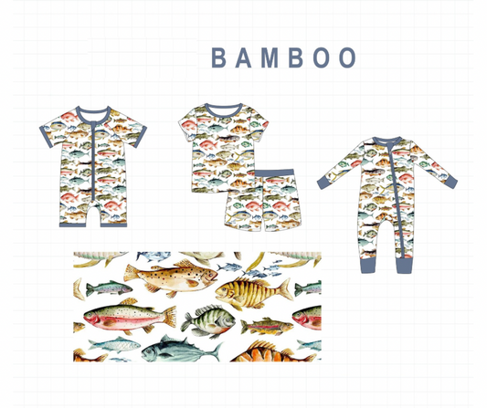 PO65 NAVY FISH BAMBOO COLLECTION