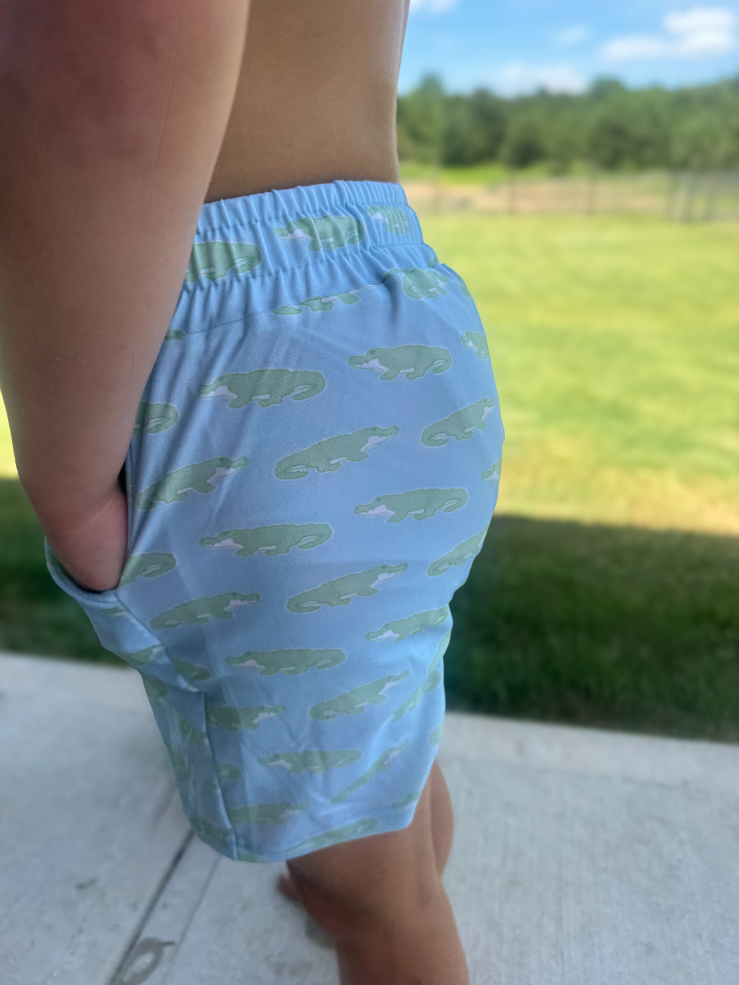 Alligator Swim Trunks
