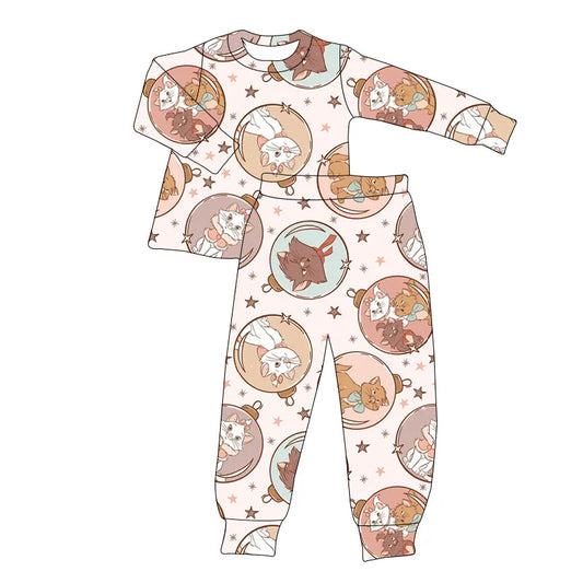 Winter Bamboo Pajamas Preorder- Cats Two Piece Pajama Set