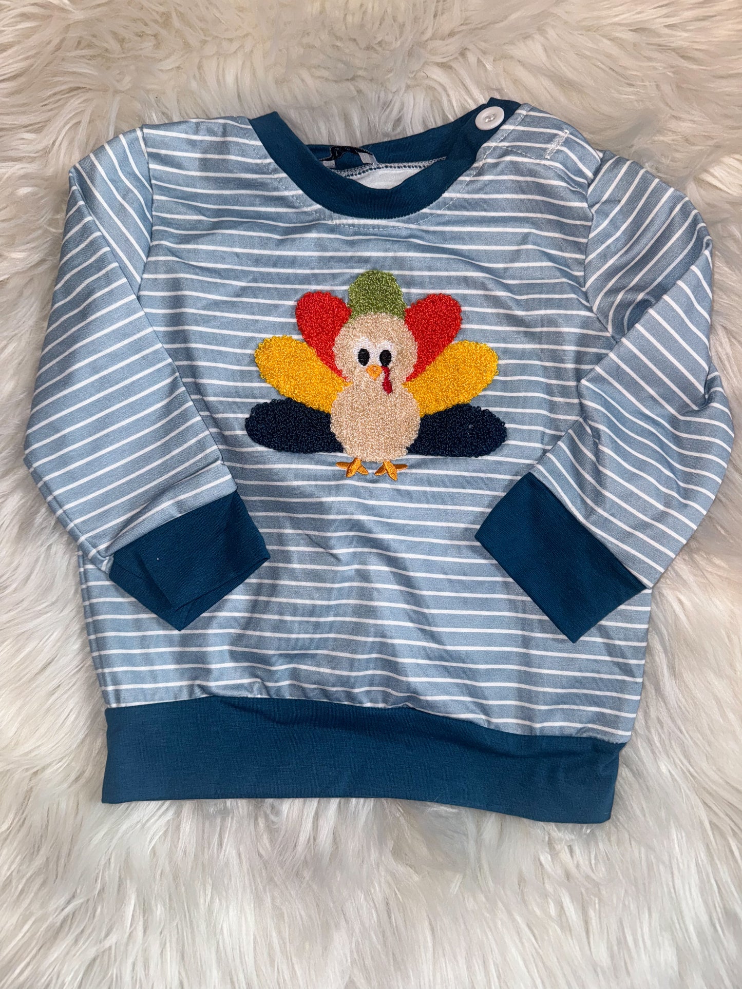 Boys French Knot Turkey Top