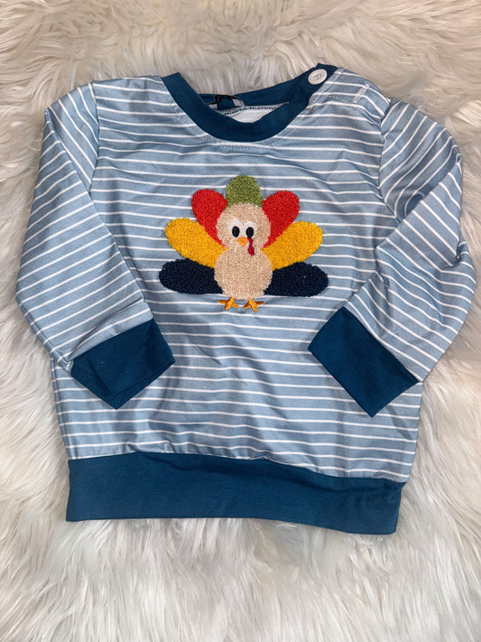 Boys French Knot Turkey Top