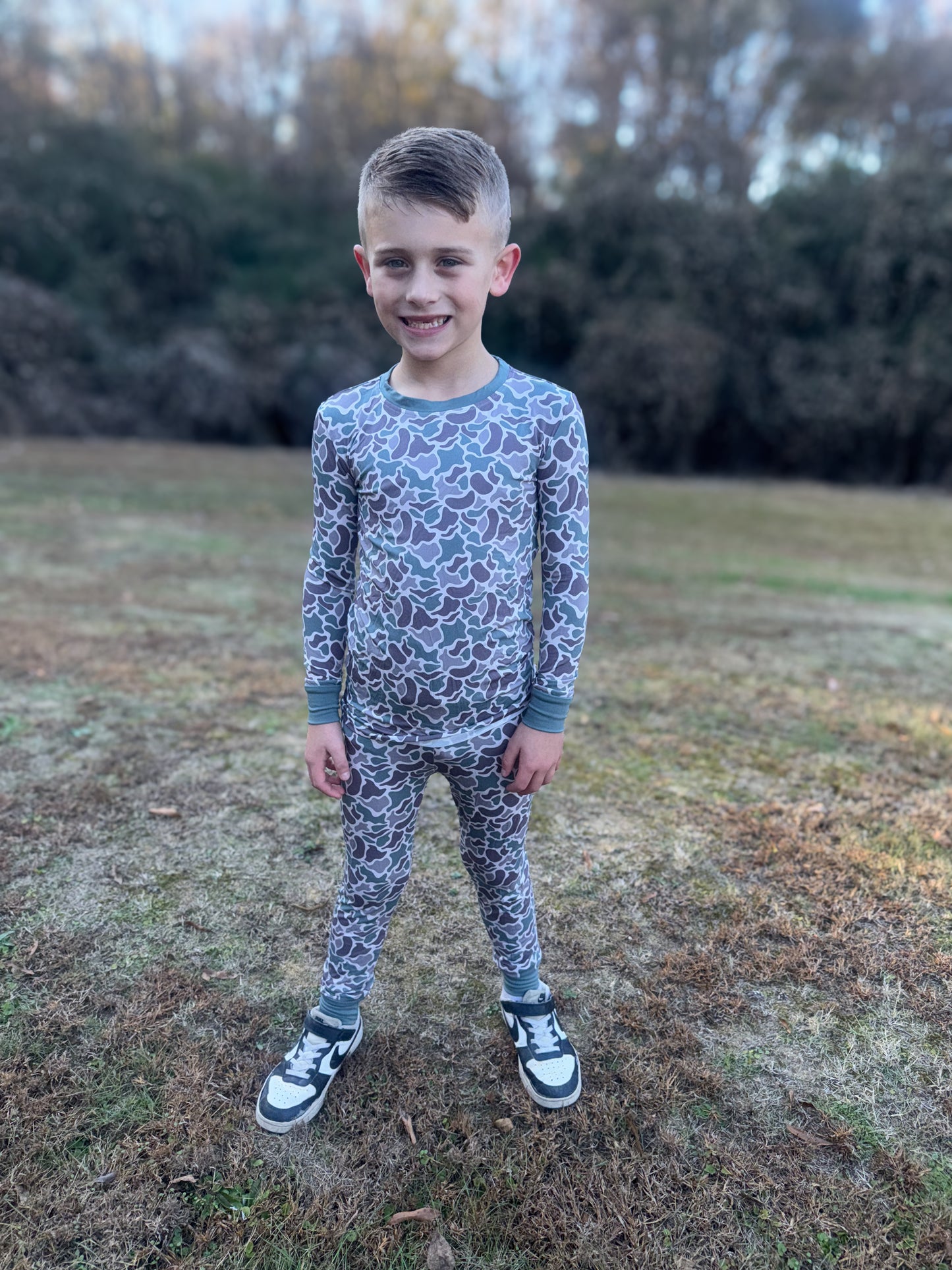 Kids Marsh Camo Pajama Set