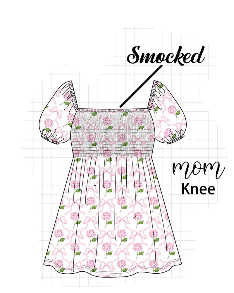PO65 SMOCKED PINK HYDRANGEA COLLECTION