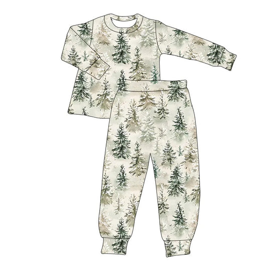 Winter Bamboo Pajamas Preorder- Forrest Two Piece Pajama Set