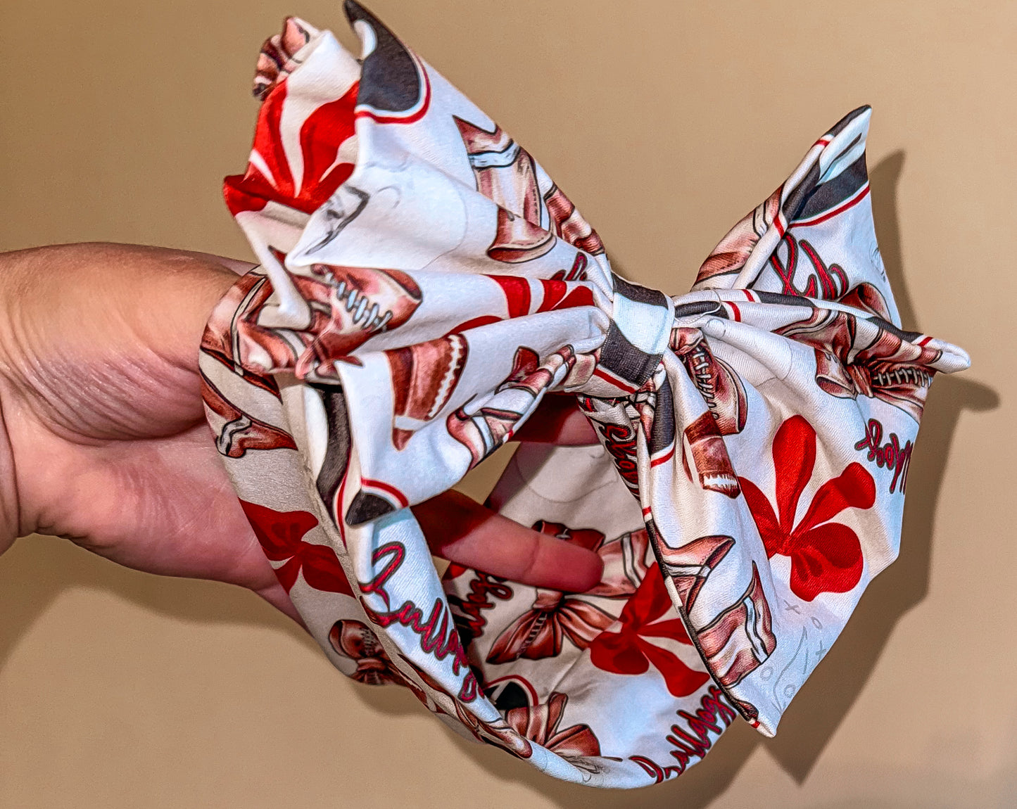 Girls Georgia Football Hairbow