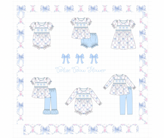 PO65 BLUE BOW FLORAL COLLECTION