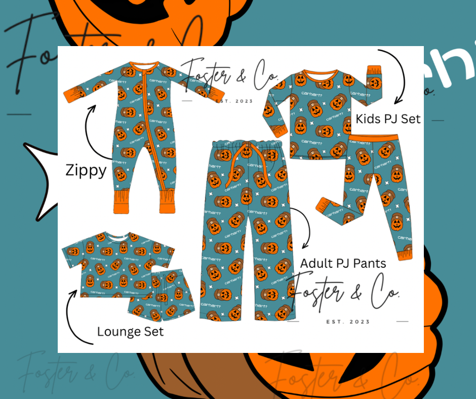 Halloween Bamboo Preorder- Pumpkin Collection