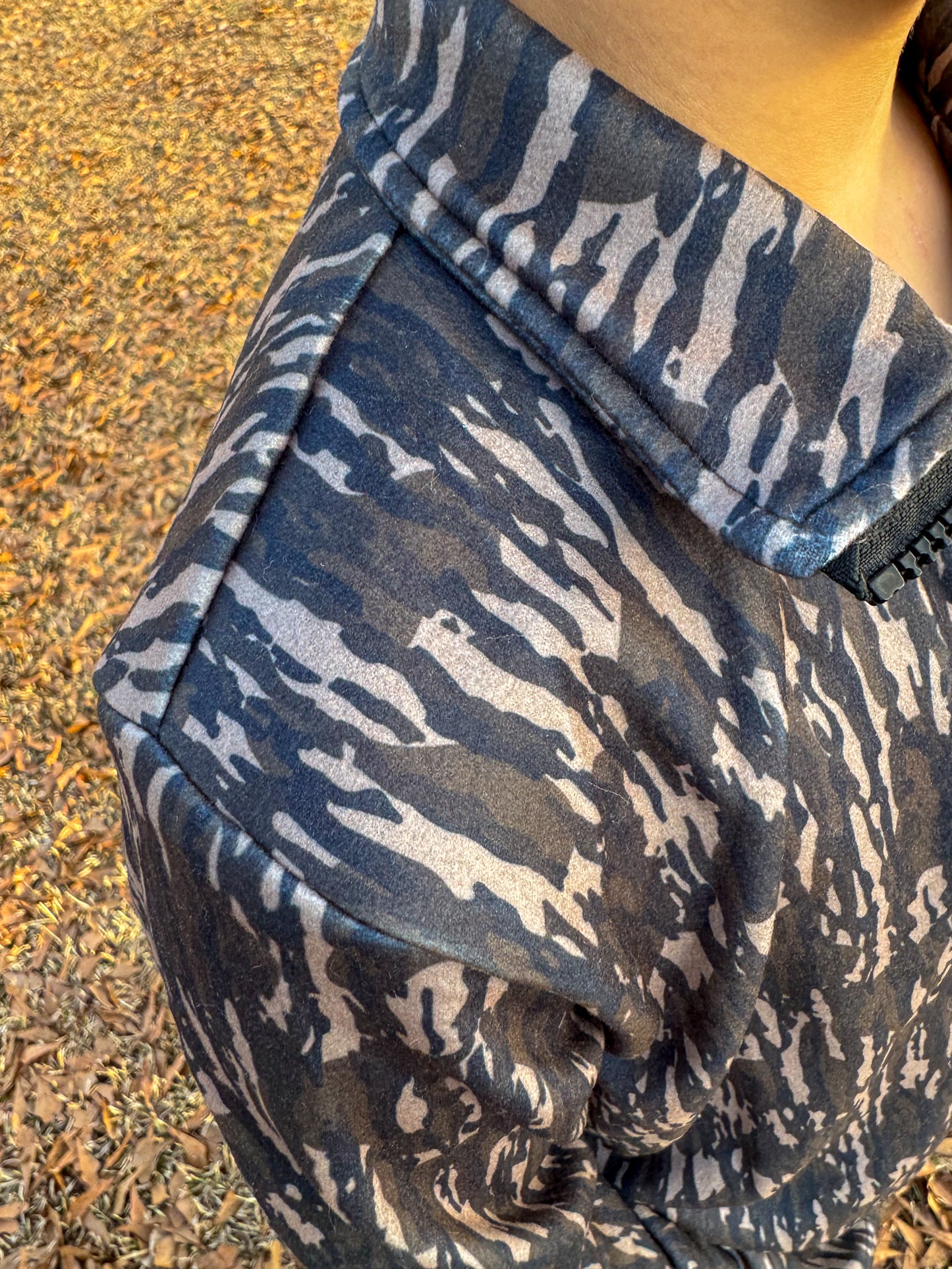 Camo Quarter Zip Pullover