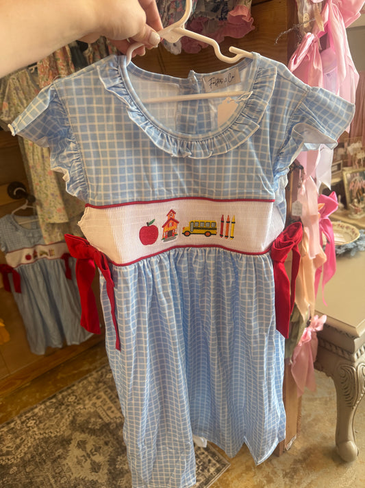 Plaid Girls’ Back To School Dress