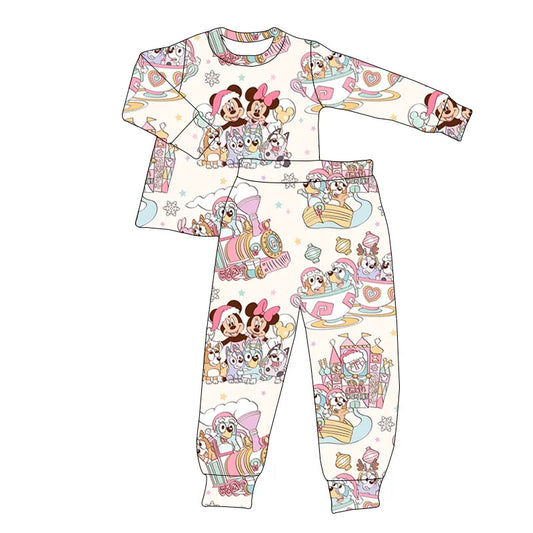 Winter Bamboo Pajamas Preorder- Magical Park Two Piece Pajama Set