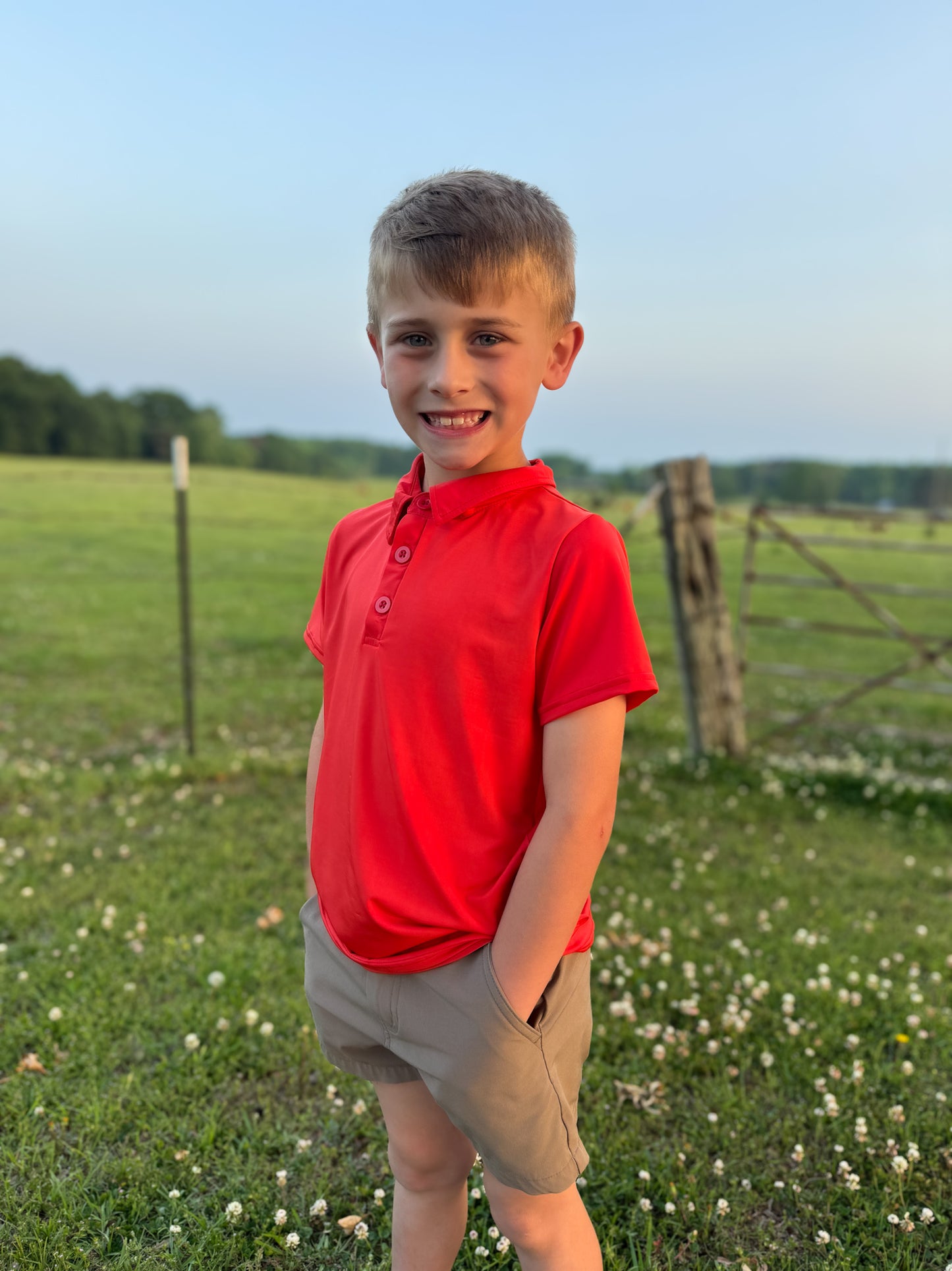 Red Performance Polo