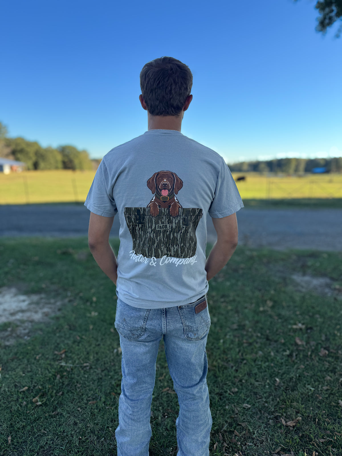 CHOCOLATE LAB CAMO COOLER TEE