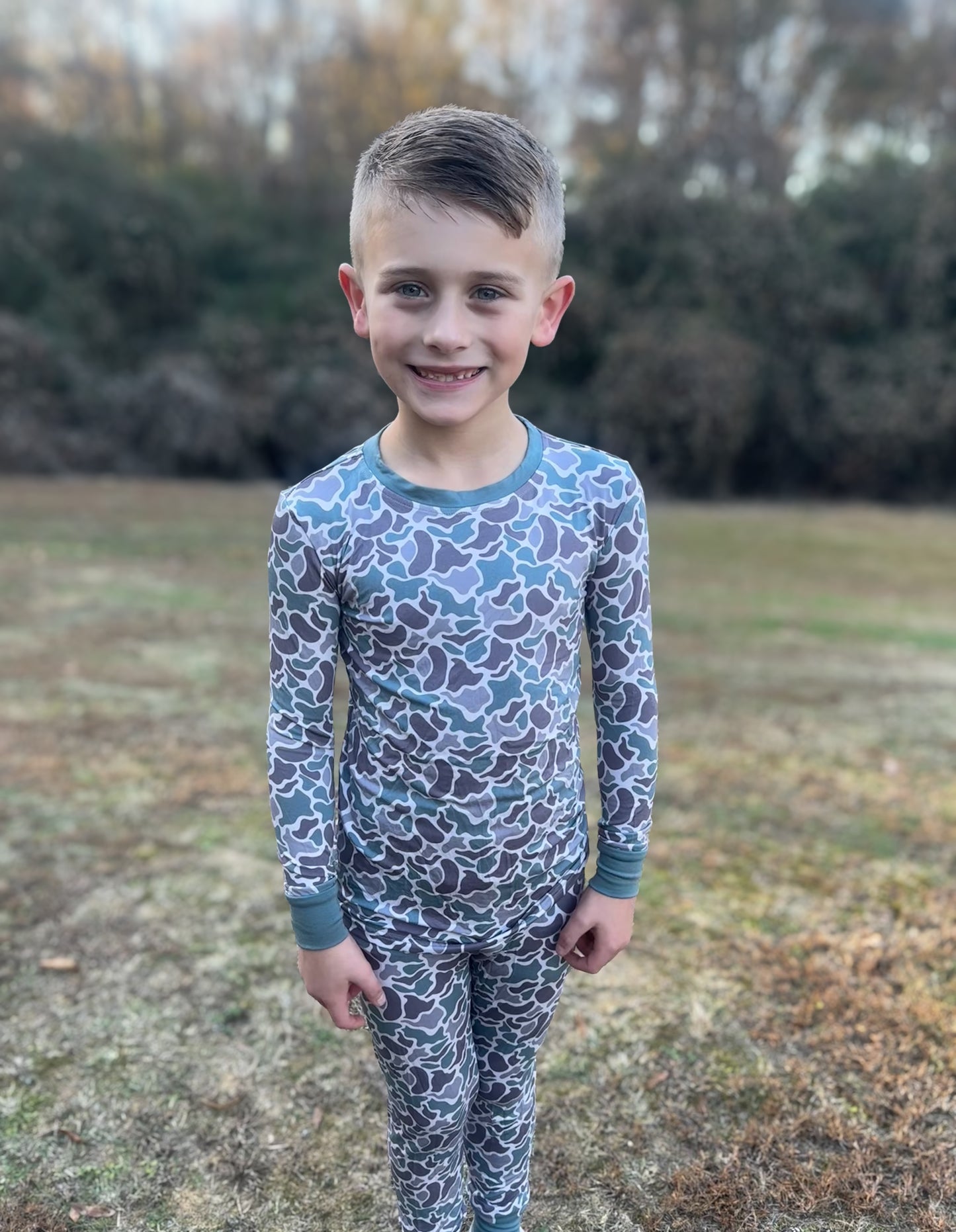 Kids Marsh Camo Pajama Set