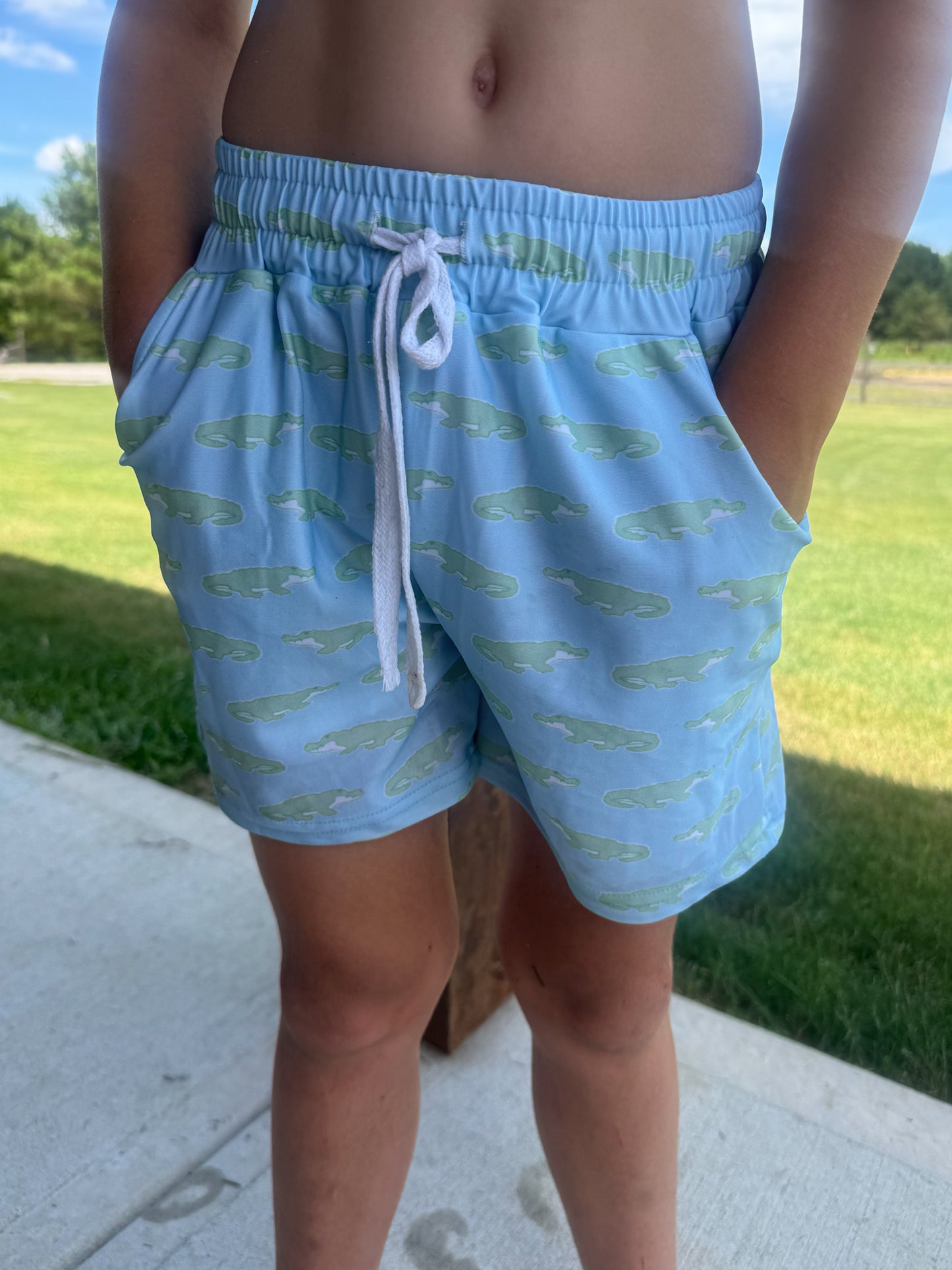 Alligator Swim Trunks