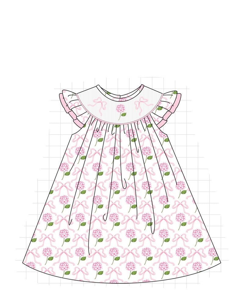 PO65 SMOCKED PINK HYDRANGEA COLLECTION