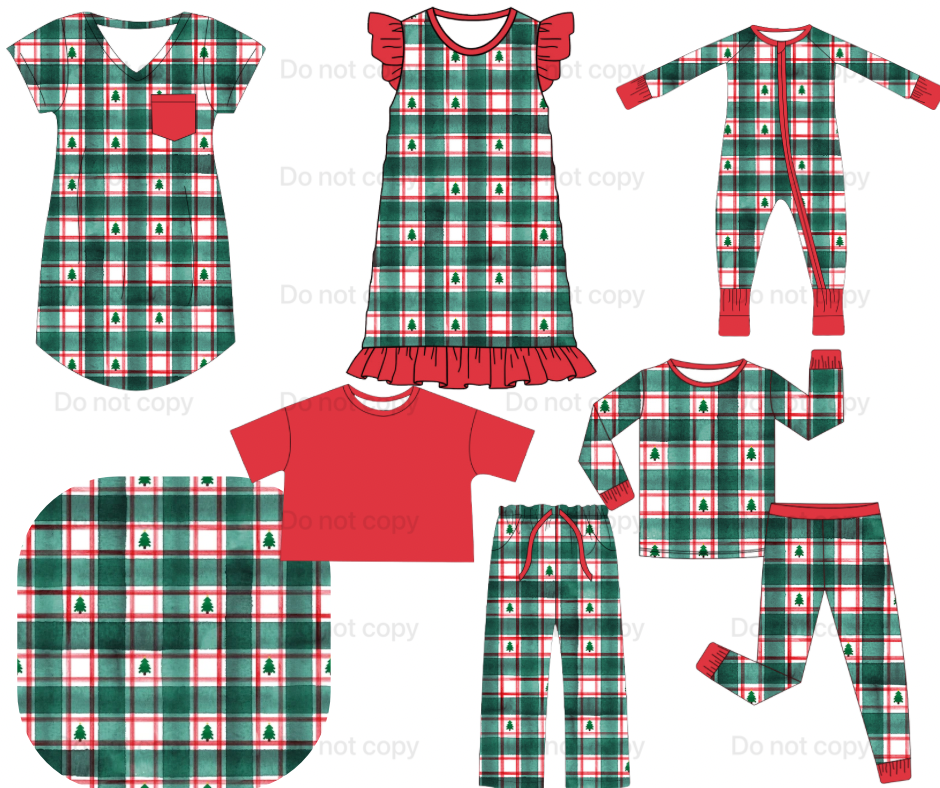 Christmas Tree Plaid Collection