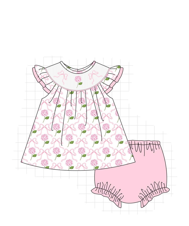PO65 SMOCKED PINK HYDRANGEA COLLECTION