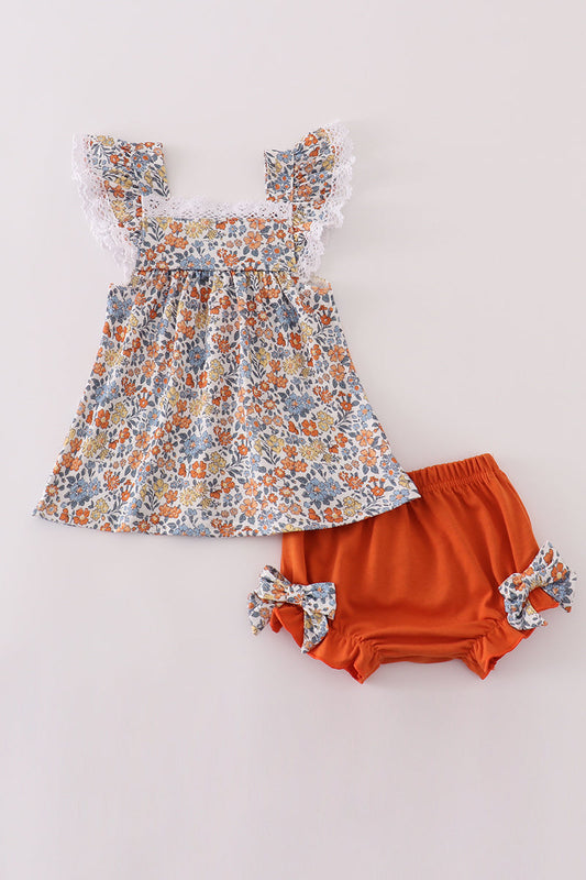 Fall Floral Bloomer Set