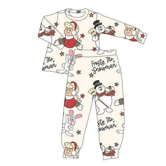 Winter Bamboo Pajamas Preorder- Snowman Two Piece Pajama Set