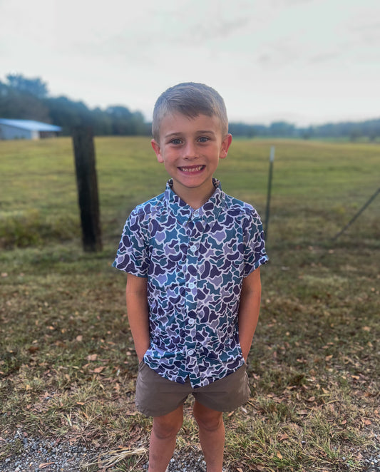 Marsh Camo Button Down