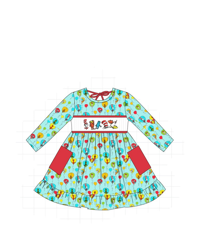 PO65 MINT BOOK CHARACTER SMOCKED COLLECTION