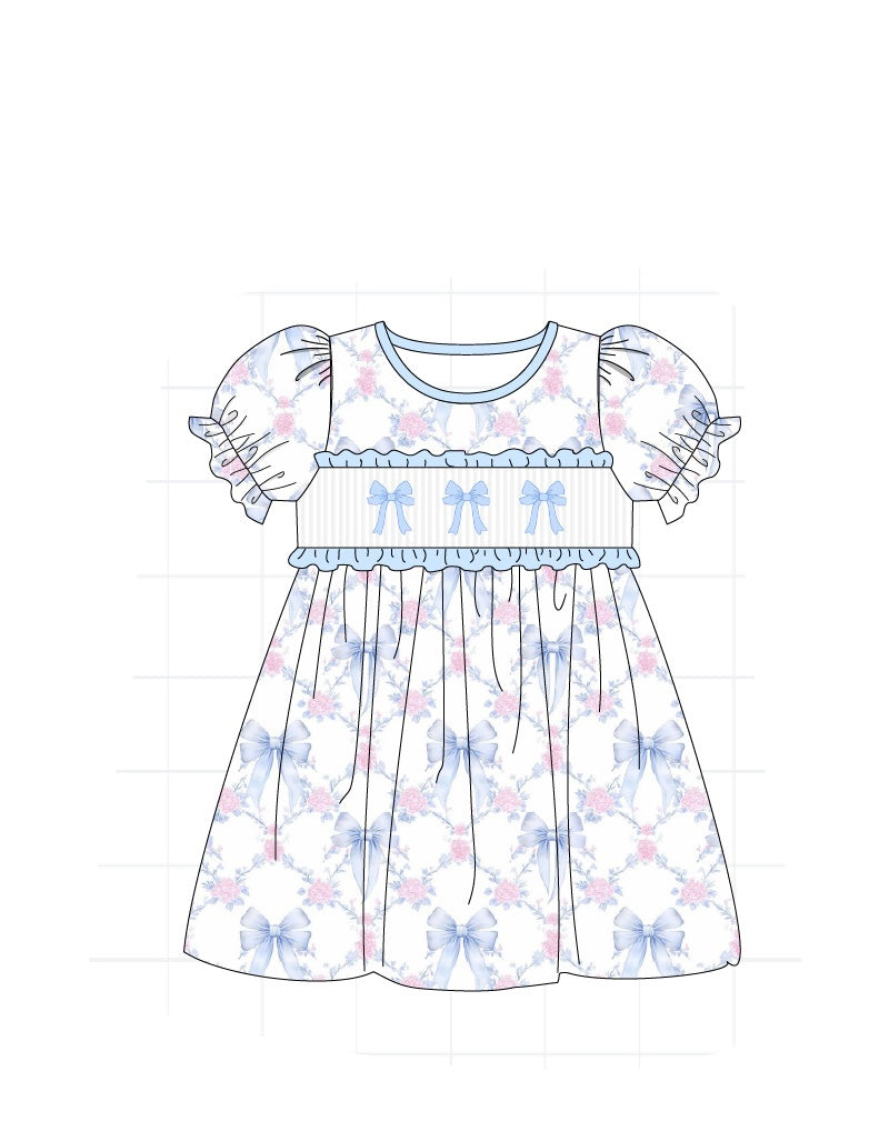 PO65 BLUE BOW FLORAL COLLECTION