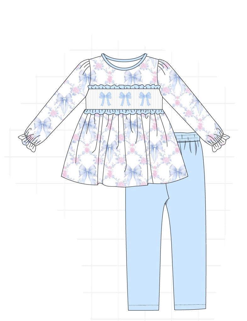 PO65 BLUE BOW FLORAL COLLECTION