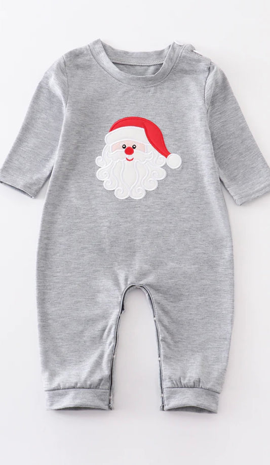 Boys Santa Appliqué Romper