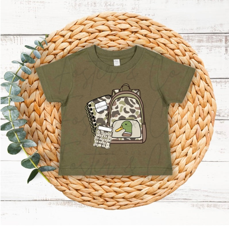 Camo School Supplies | Graphic T-shirt