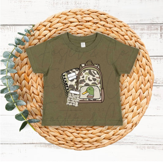 Camo School Supplies | Graphic T-shirt
