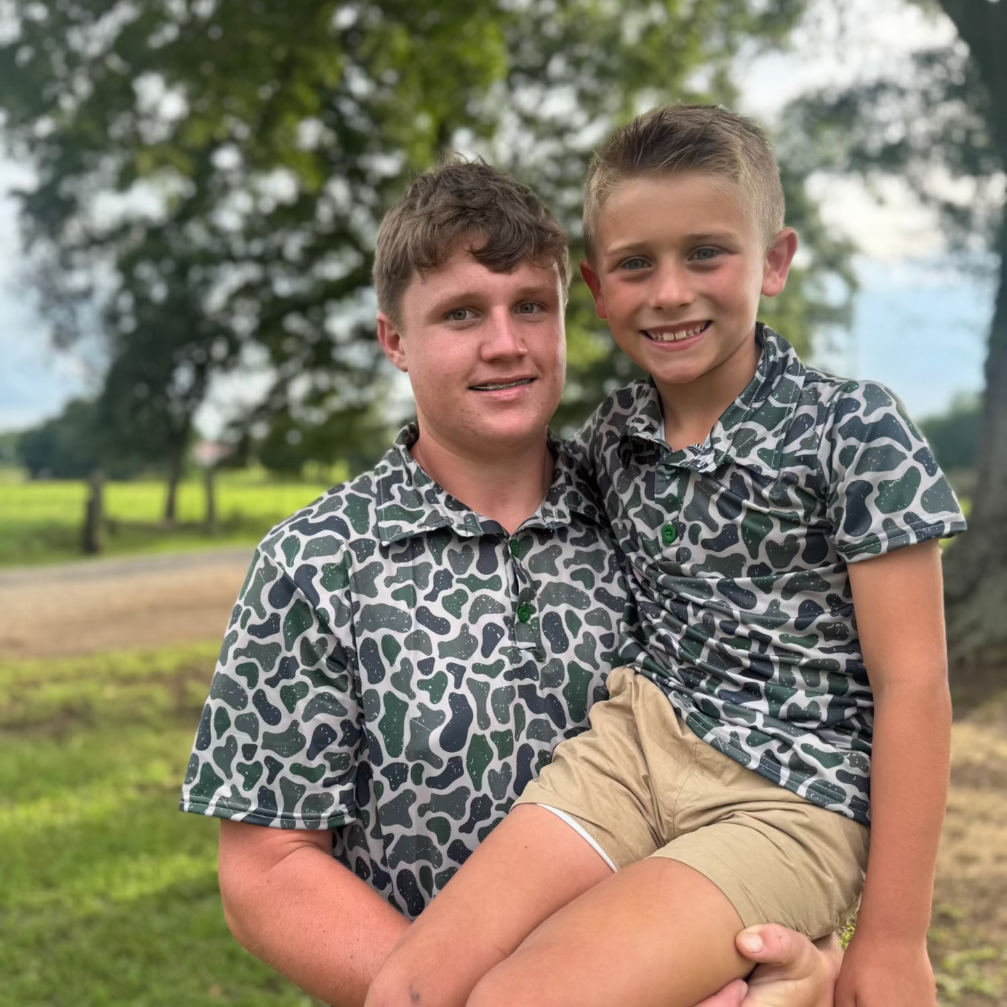 Weathered Marsh Camo Polo