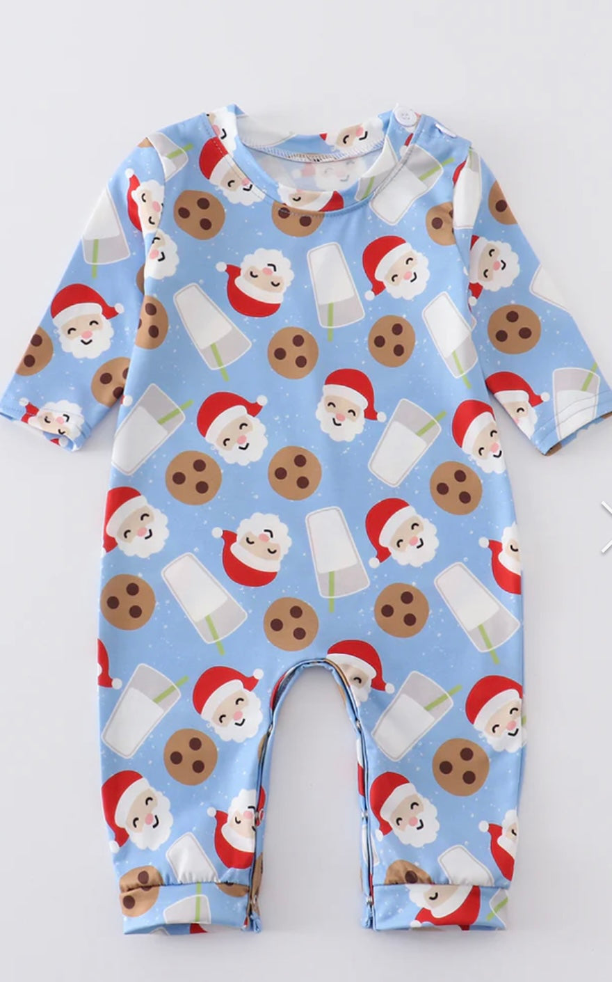 Boys Milk & Cookies Romper