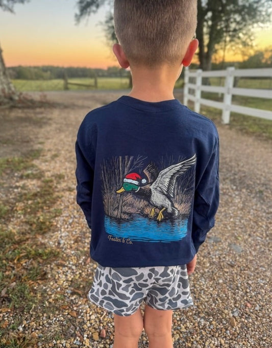 Christmas Mallard | Long Sleeve Graphic T-Shirt