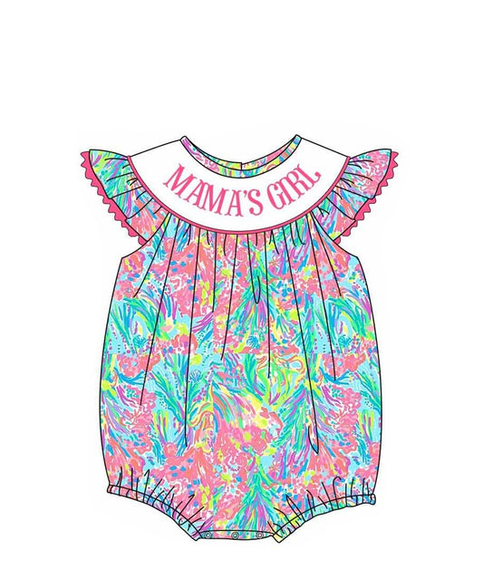 PO37 Embroidery Mama’s Girl Collection- Girl Bubble