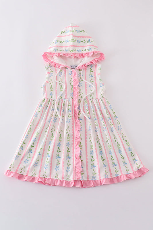 Girls Floral Swim Cover Up