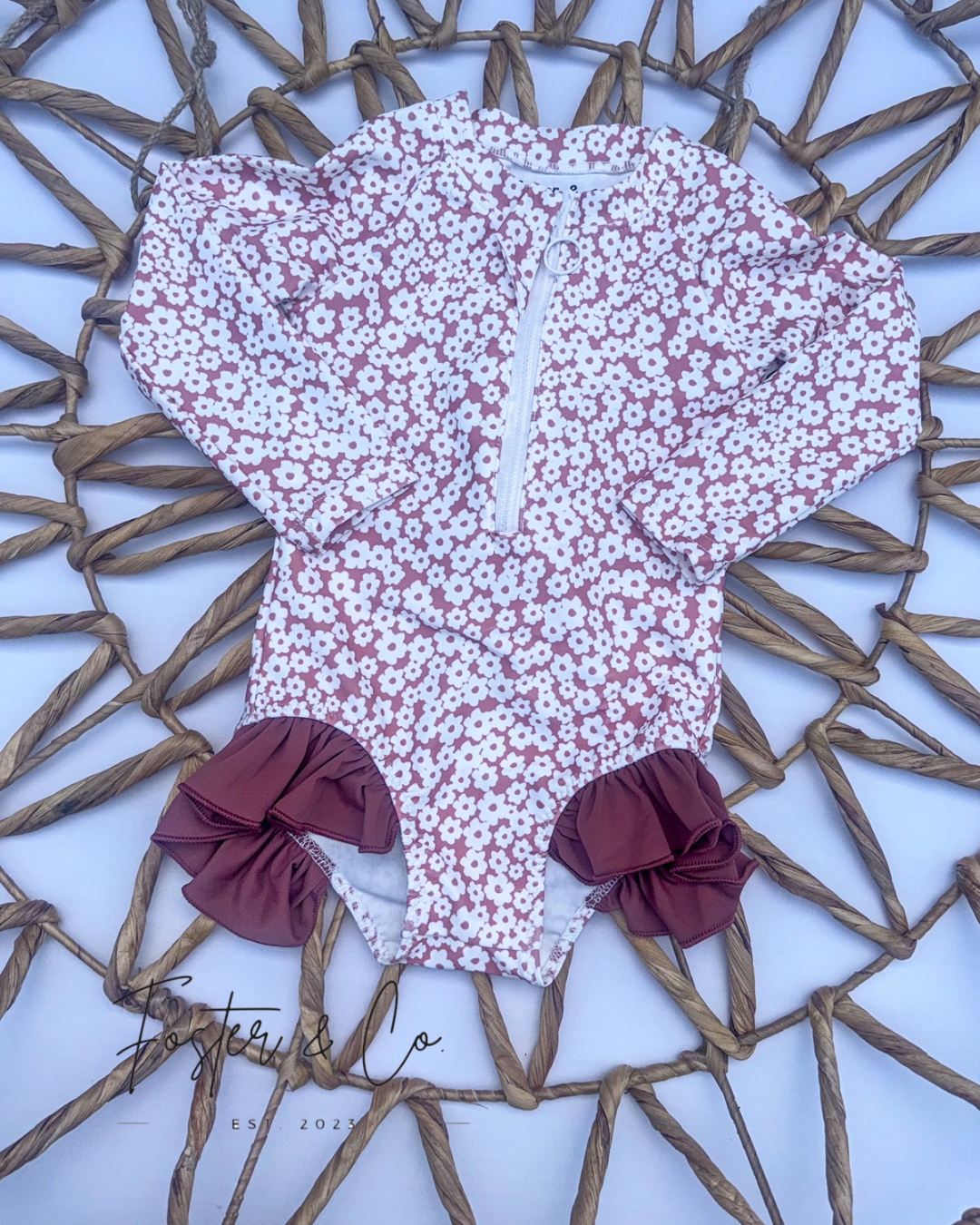 DAINTY FLORAL SWIM ONE PIECE