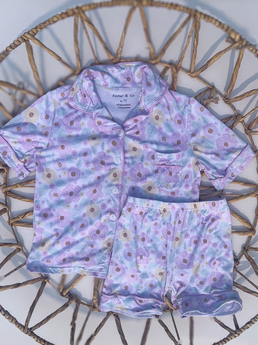 Floral Two Piece Pajama Set